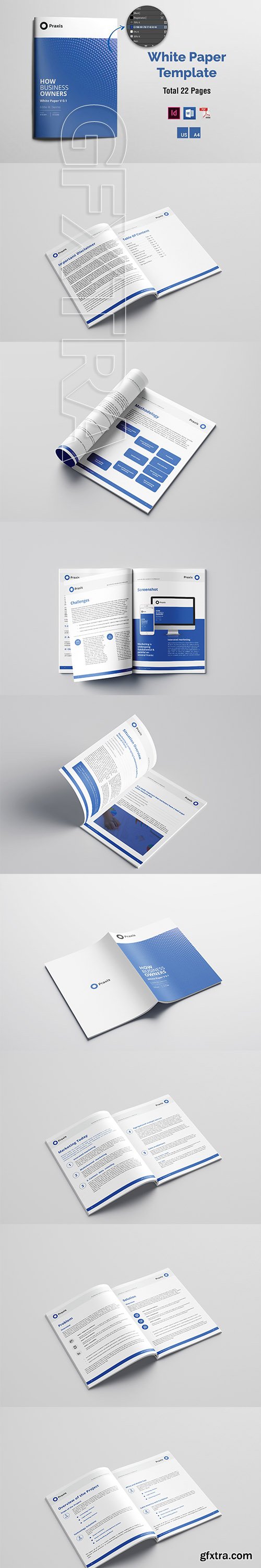 CreativeMarket - White Paper Template Word 2019 3501596