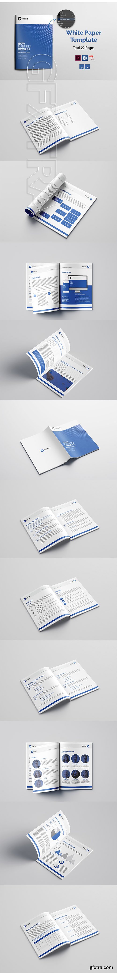 CreativeMarket - White Paper Template Word 2019 3501596