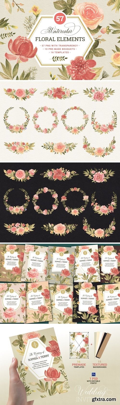 CM - 57 Floral elements & extrass 722062