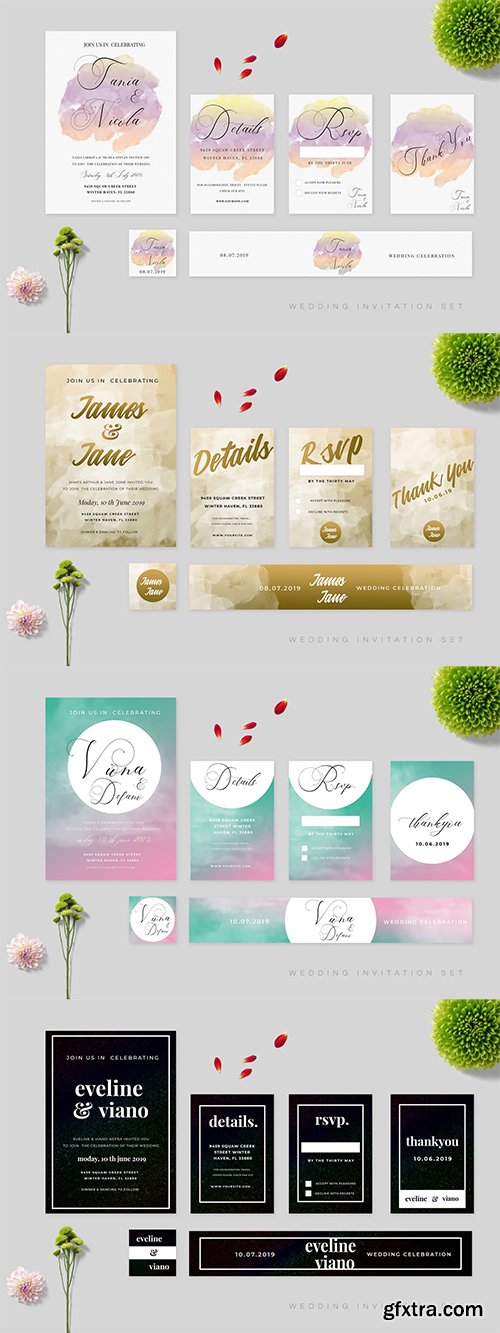 Wedding Invitations Set