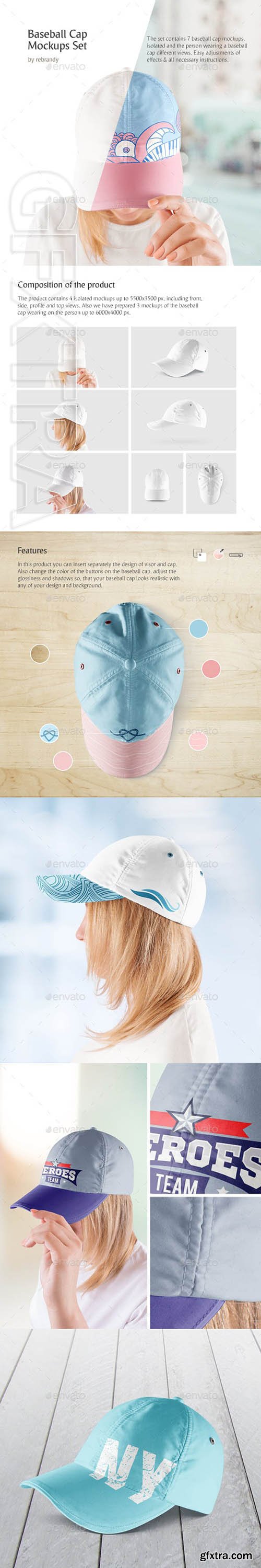 GraphicRiver - Baseball Cap Mockups Set 23347530