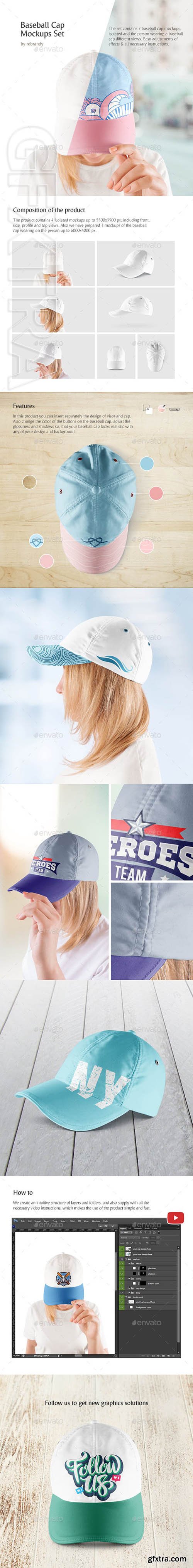 GraphicRiver - Baseball Cap Mockups Set 23347530