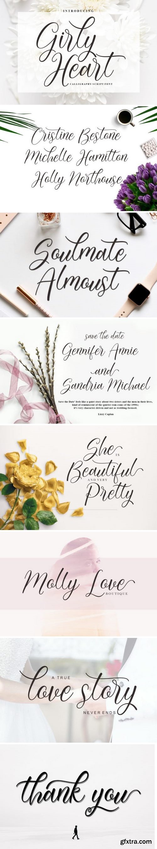 Girly Heart Font