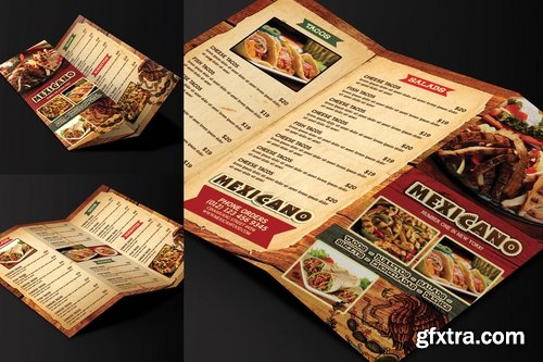 Trifold Mexican Menu