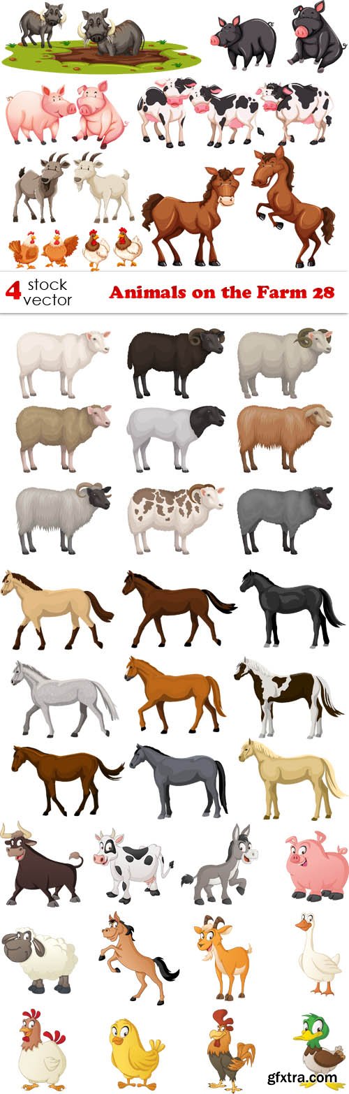 Vectors - Animals on the Farm 28