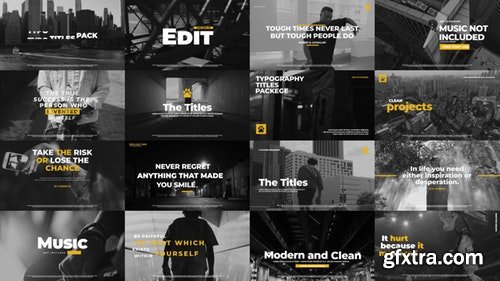 MotionArray Typographic Titles Pack 187108