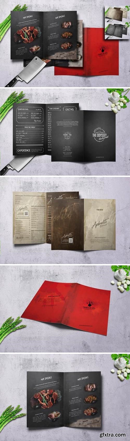 Vintage Bifold Menu Bundle