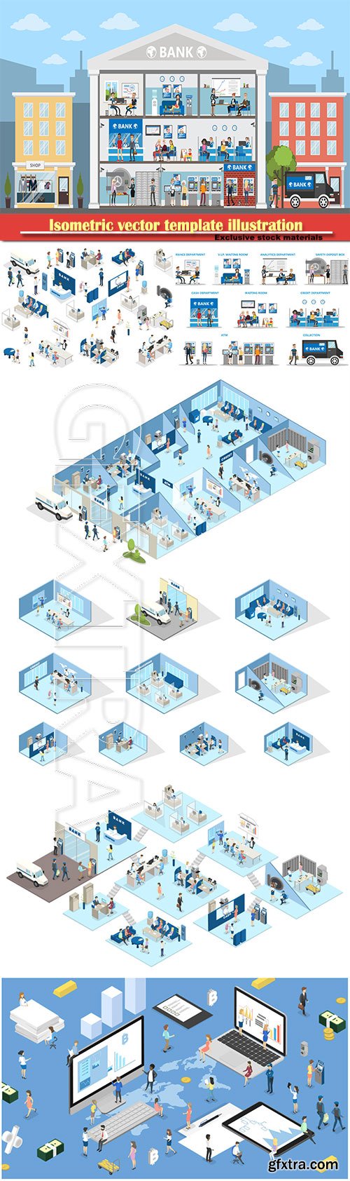 Isometric vector template illustration # 45