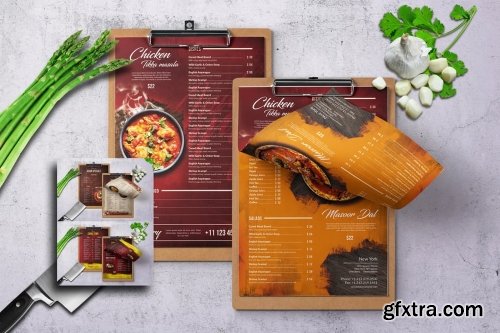 Single Page Oriental Menu Bundle