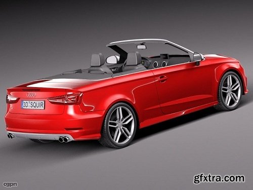 Audi S3 Cabriolet 2015 3d Model