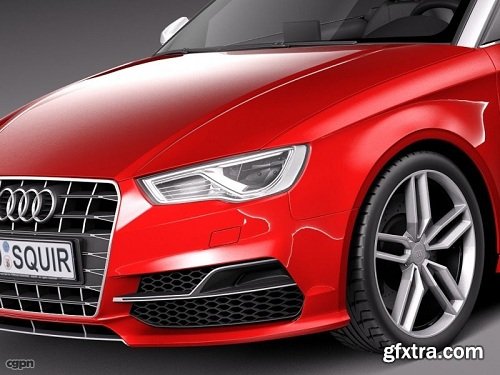 Audi S3 Cabriolet 2015 3d Model