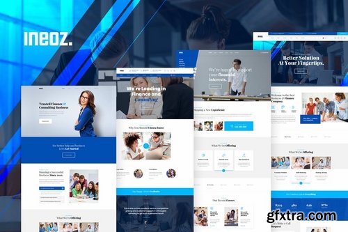 Ineoz - Consulting & Finance Business PSD Template