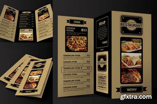 Trifold Restaurant Menu