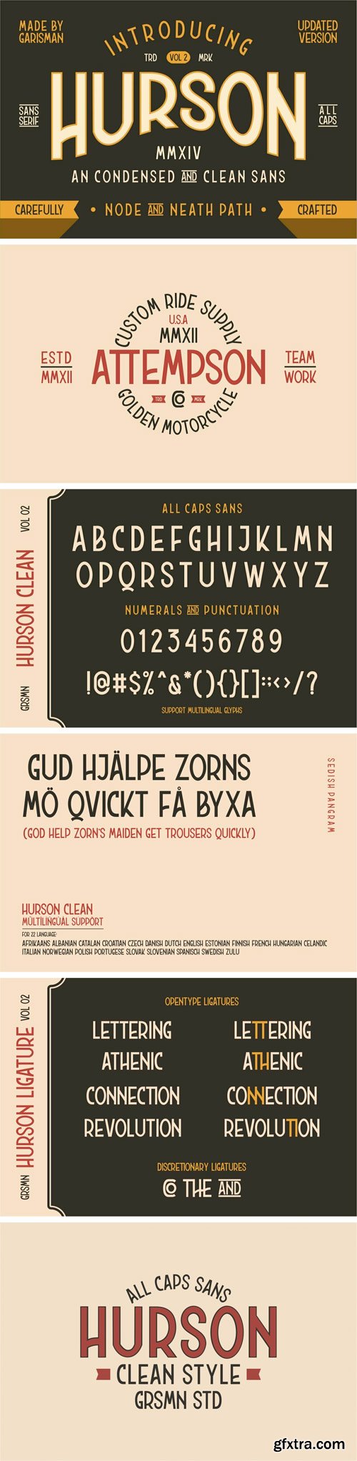 Hurson Clean Font