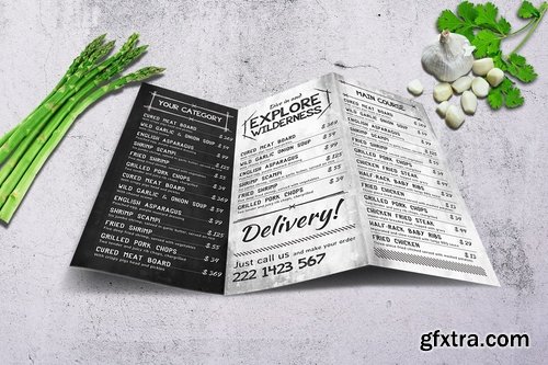 Trifold Food Menu Bundle