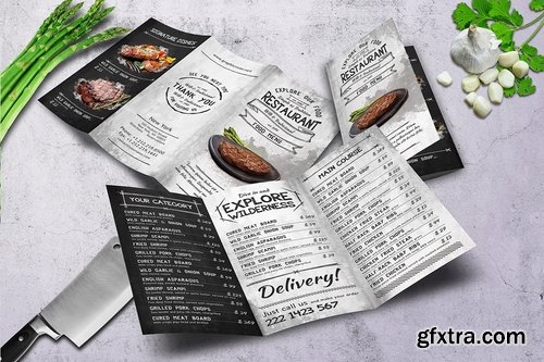 Trifold Food Menu Bundle