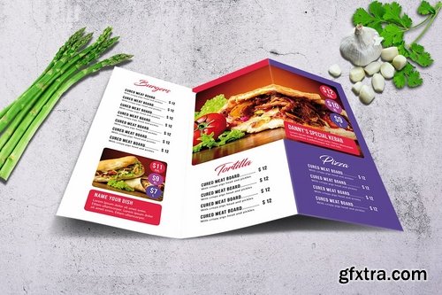 Trifold Food Menu Bundle