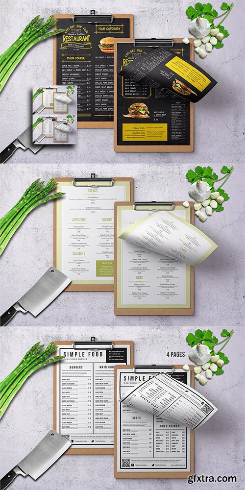 Minimal Single Page Menu Bundle