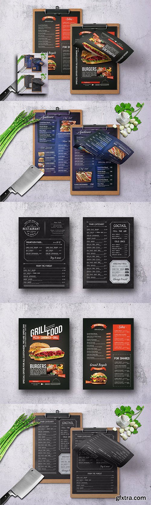 Single Page Menu Bundle