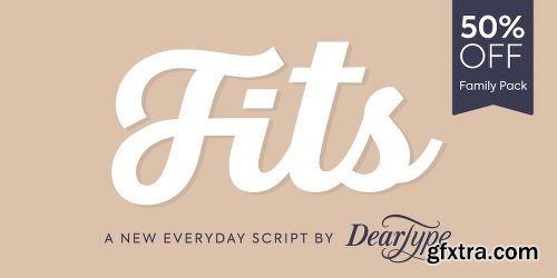 Fits Font Family - 7 Fonts