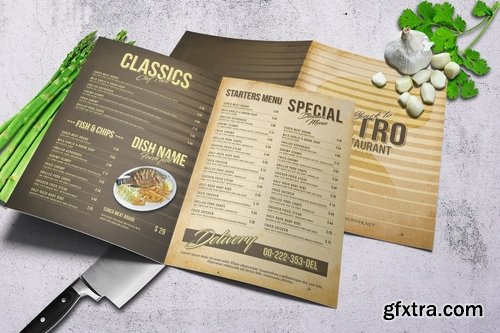 Retro Bifold Menu Bundle