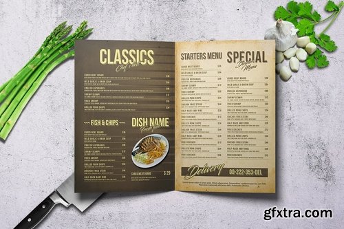 Retro Bifold Menu Bundle