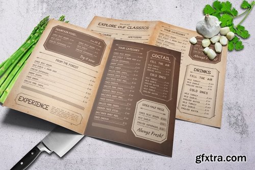 Retro Bifold Menu Bundle