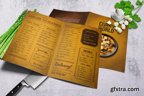 Vintage Bifold Menu Bundle