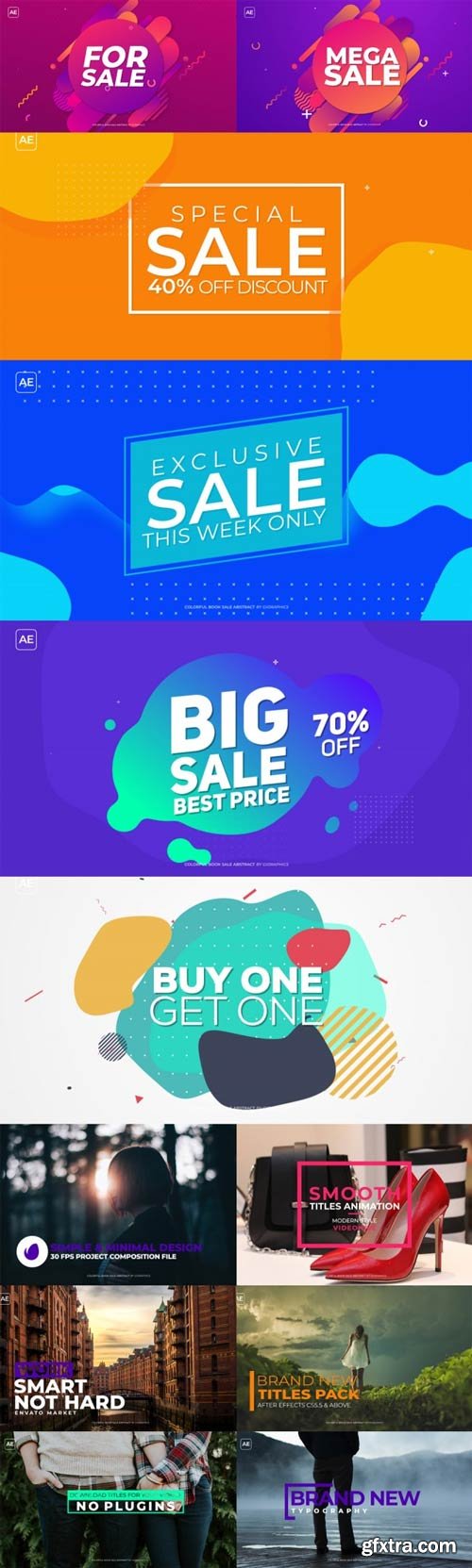 Videohive - Colorful Book Sale Abstract - 22548235