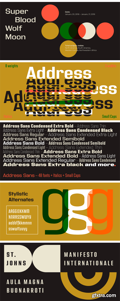 Address Sans Pro Font Family