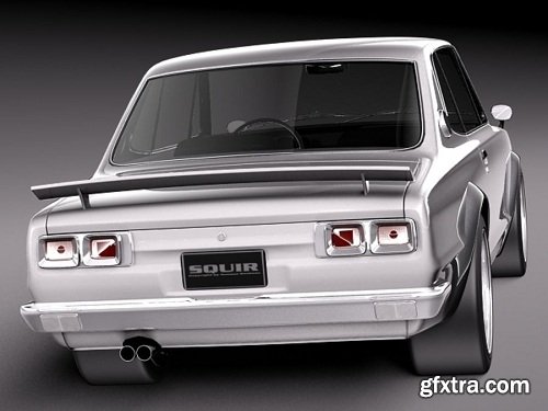 Nissan Skyline 1968-1972 3D Model