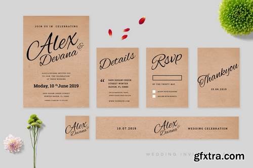 Wedding Invitation Set Vol 5