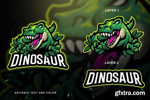 Dinosaur Trex Sport and Esport Logo