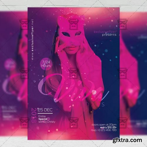 Viva Fridays Flyer - Club A5 Template