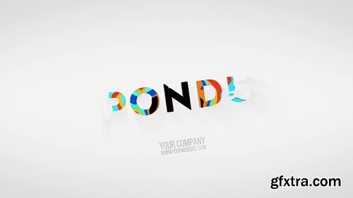 Pond5 - Colorful 3D Logo Reveal Pon5 Template - 091722982