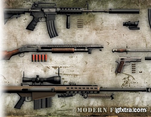 Modern Firearms Animated HD vol.3