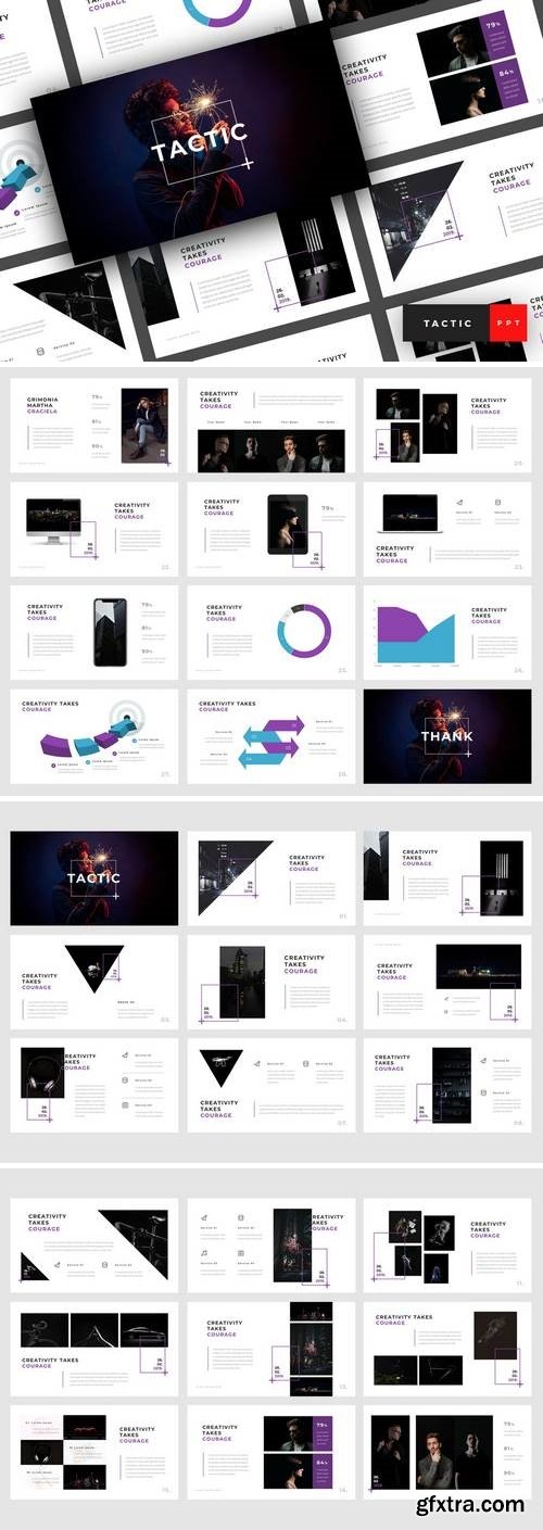 Tactic - Creative - Powerpoint, Keynote, Google Sliders Templates