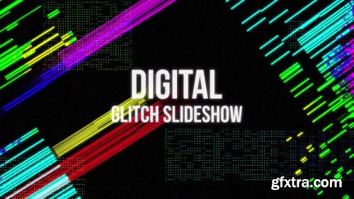 Digital Glitch Slideshow - Premiere Pro Templates 133999