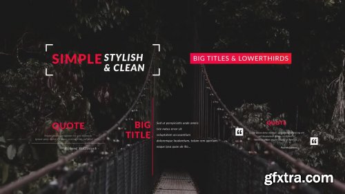 Simple Titles & Lower Thirds - Premiere Pro Templates 145868