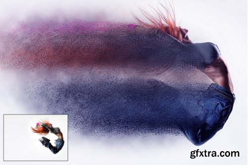 CreativeMarket - Sand Dispersion Photoshop Action 3459534