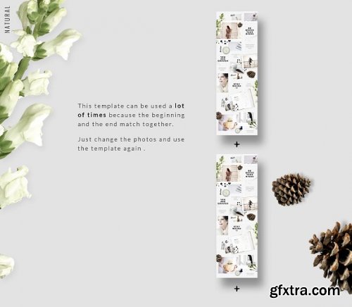 CreativeMarket - Instagram PUZZLE template - Natural 3396329