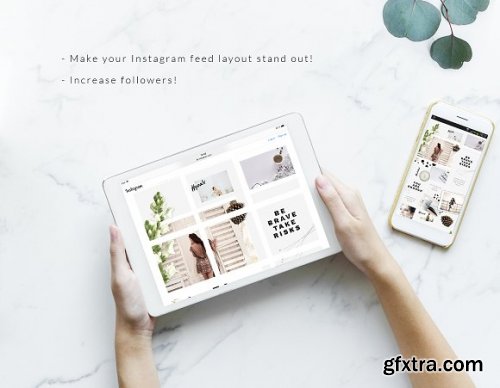 Instagram PUZZLE template - Natural 3396329