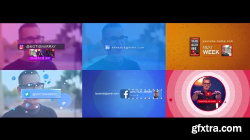 6 Social Media Icons - After Effects 147849