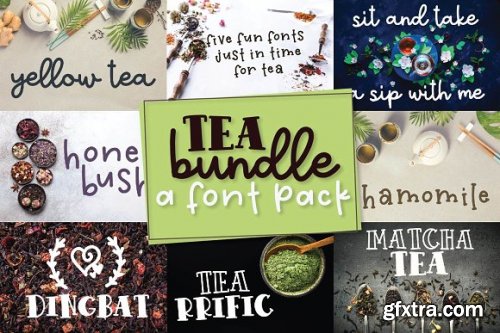 CreativeMarket - Tea Bundle - A Varie-Tea Font Pack 3479065