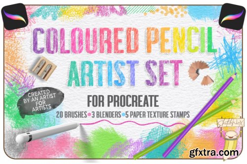 Coloured Pencil Artist Set - For Procreate