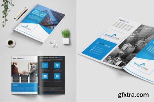 Bi-Fold Business Brochure Bundle template