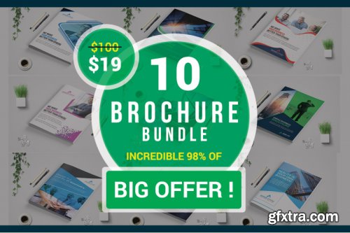 Bi-Fold Business Brochure Bundle template