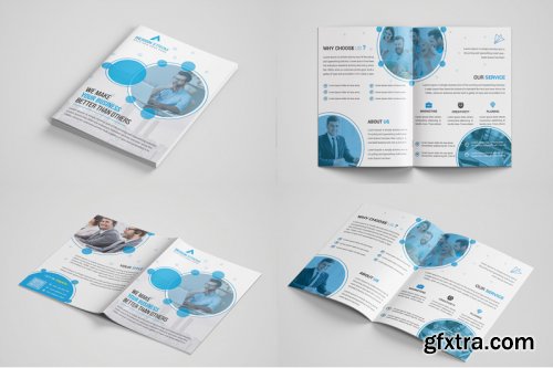 Bi-Fold Business Brochure Bundle template