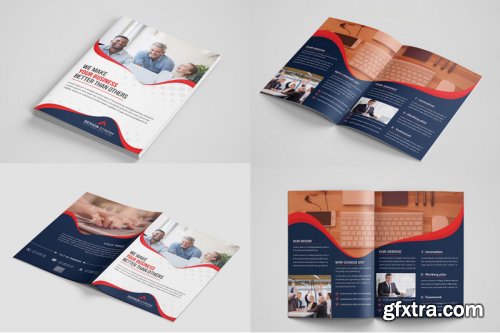 Bi-Fold Business Brochure Bundle template