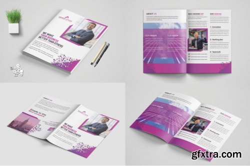 Bi-Fold Business Brochure Bundle template